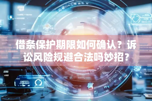 苏州借条保护期限如何确认？诉讼风险规避合法吗妙招？